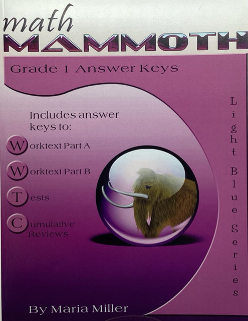 Math Mammoth Grade 1 Answer Keys