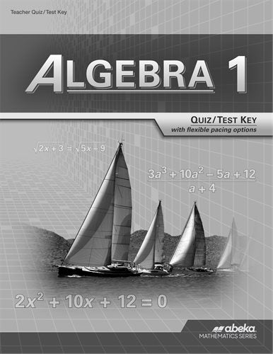 Algebra 1 Quiz/Test Key