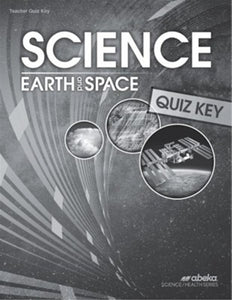 Science Earth and Space Quiz Key