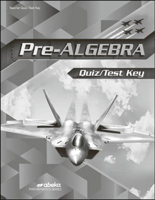 Pre Algebra Quiz/Test Key