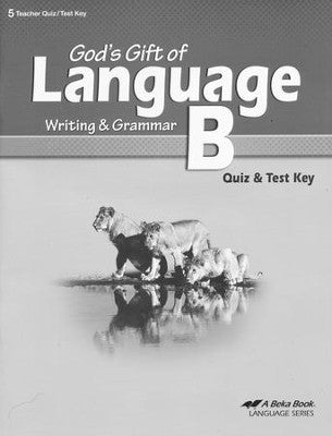 God's Gift of Language B Quiz and Test Key