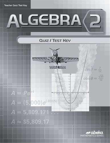 Algebra 2 Quiz/Test Key