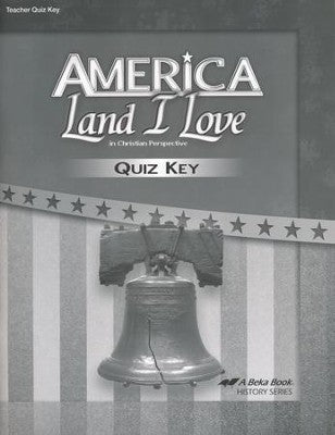 America Land I Love Quiz Key