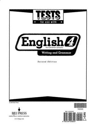 English 4 Tests