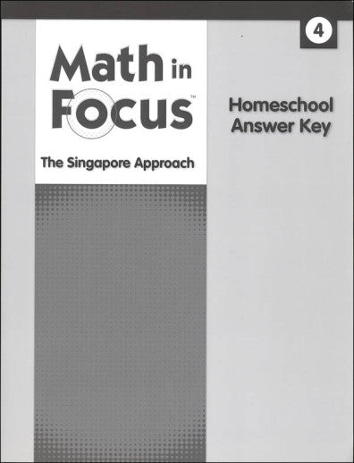 Math in Focus homeschool Answer Key 4