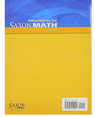 Adaptation for Saxon Math Student Workbook Course 3
