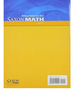 Adaptation for Saxon Math Student Workbook Course 3
