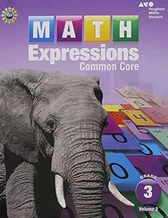 Math Expressions Student Activity Book Grade 3 Volume 2