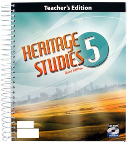 Heritage Studies 5 Teacher Edition w/ cd rom