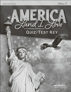 America Land I Love Quiz/Test Key Vol. 2