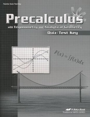 Abeka Precalculus Quiz/Test Key