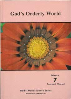 God's Orderly World Teacher's Manual