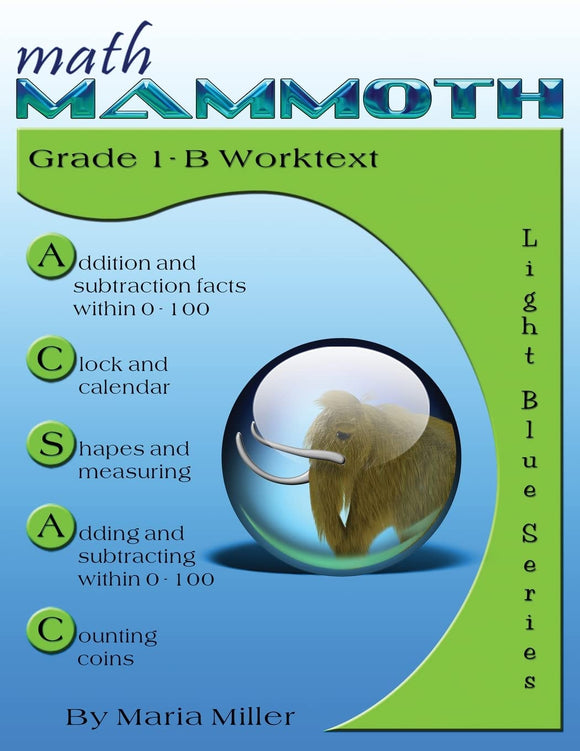 Math Mammoth Grade 1B Worktext