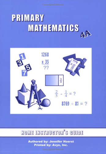 Primary Mathematics 4A Home Instructor's Guide