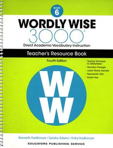 Wordly Wise 3000 Book 6 Teacher's Resource Book