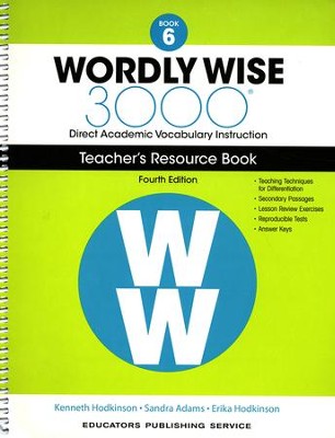 Wordly Wise 3000 Book 6 Teacher's Resource Book