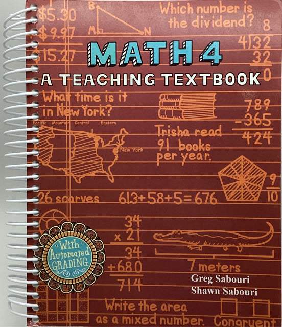 Math 4 Teaching Textbooks Textbook and Answer Booklet