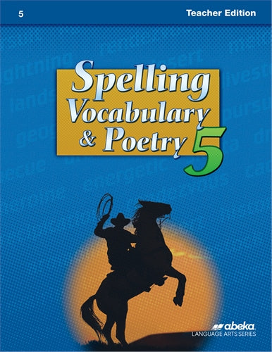 Spelling, Vocabulary, and Poetry 5 T.E.