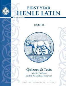 First Year Henle Latin Quizzes & Tests