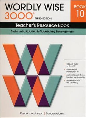 Wordly Wise Book 10 Tescher's Resource Book 3rd Edition
